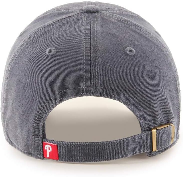 47 Brand MLB Vintage Navy Primary Logo Clean Up Adjustable Baseball Cap Hat, Adult One Size Fits All - Image 2